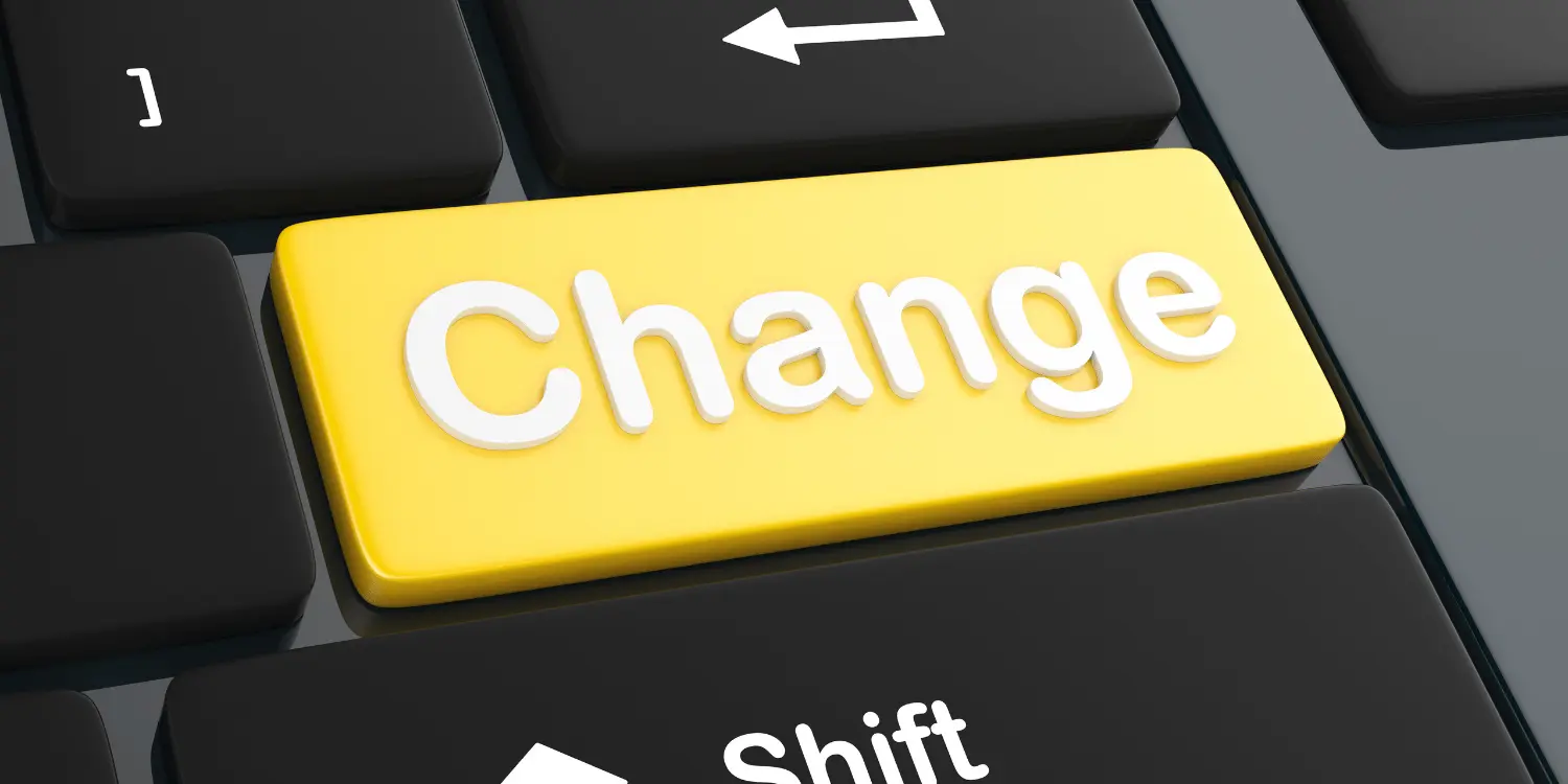 A keyboard key symbolizing changes in credit report scores and their impact on financial assessments.