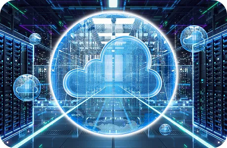 Decorative AWS partnership illustration