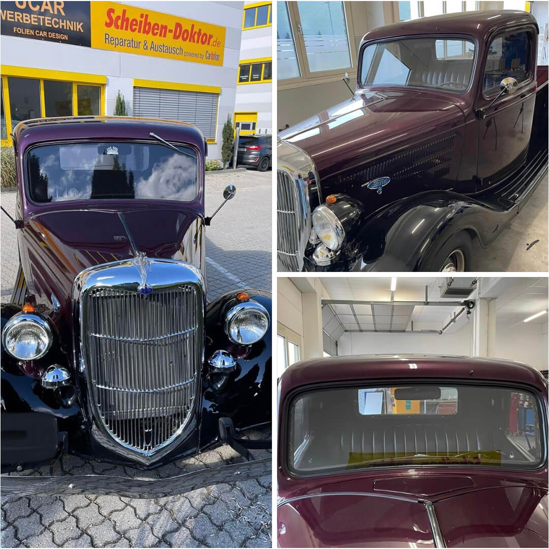 Scheiben Doktor, Scheiben-Doktor, Store, Laden, Auto, Glas, Steinschlag, oldtimer
