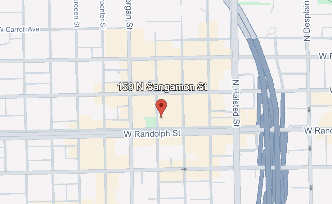 Map that shows the location of chicago