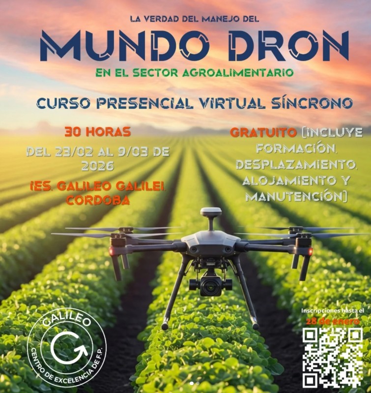 Admitidos en el curso "La Verdad del manejo del MUNDO DRON en el Sector agroalimentario"
