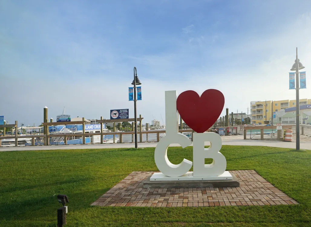 Bird's eye view of The Beach House, an oceanfront hotel in Carolina Beach, NC
