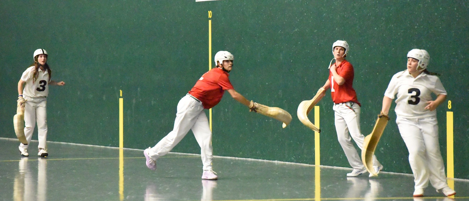 Romane Mercadier à la relance.