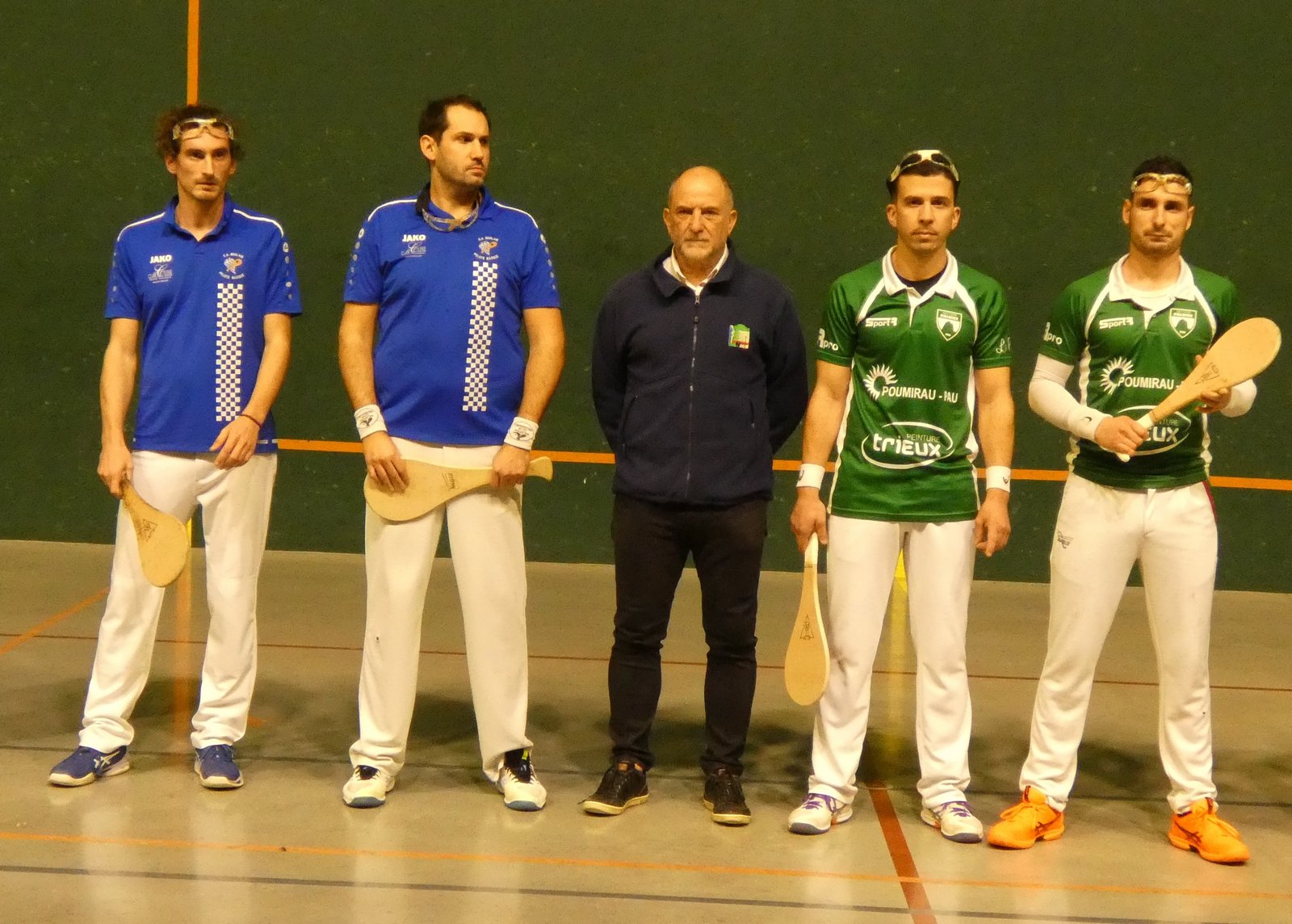 Gonzales-Nicol à gauche, Bordenave-Echeverria à droite