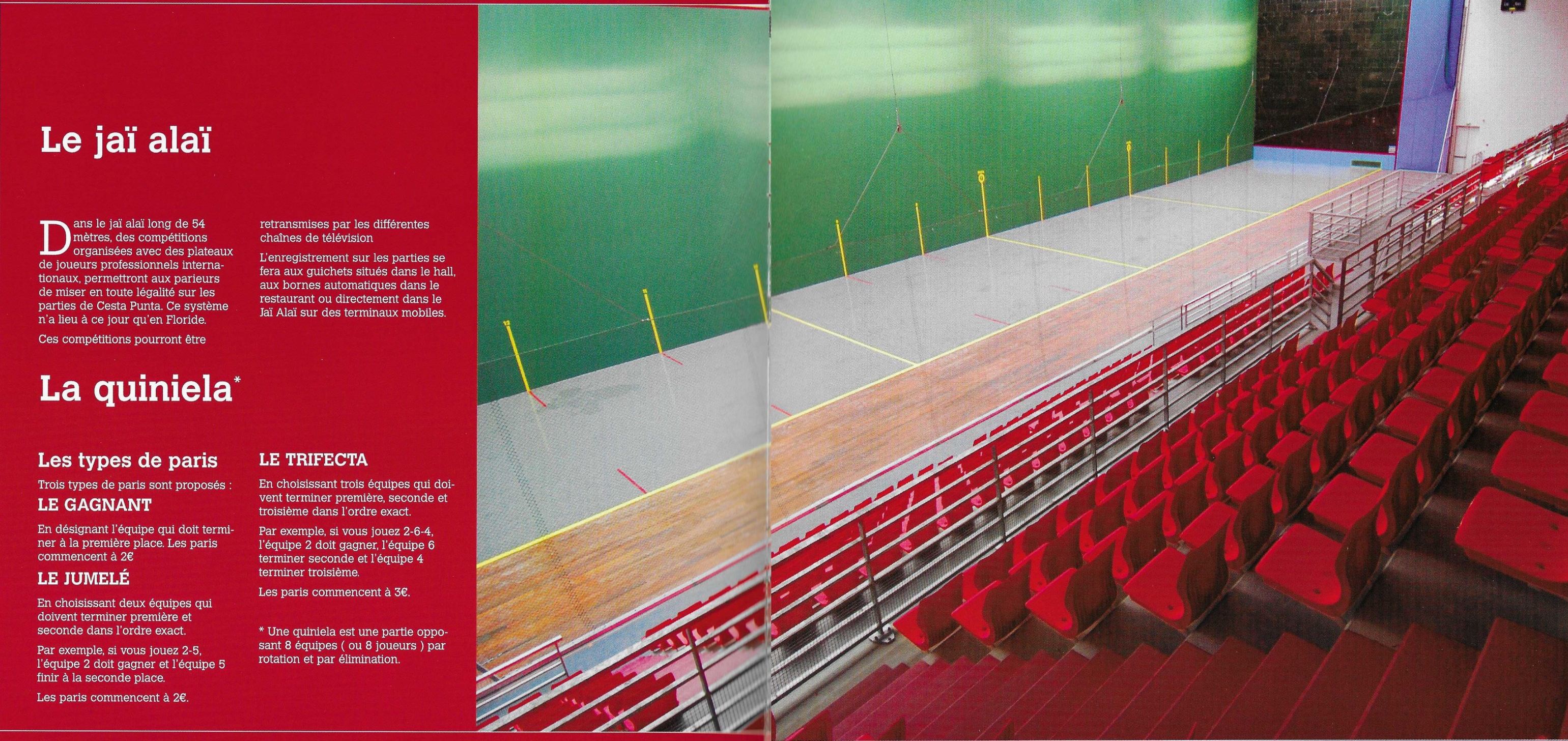 Dossier qui présente le jaï alaï ...