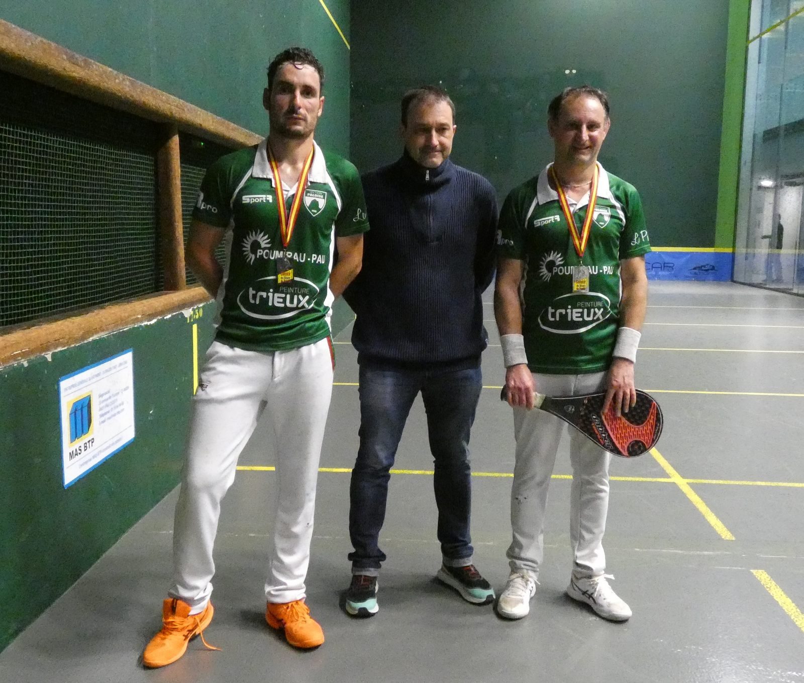 David Bijou, le référent baline au club venu en réconfort...