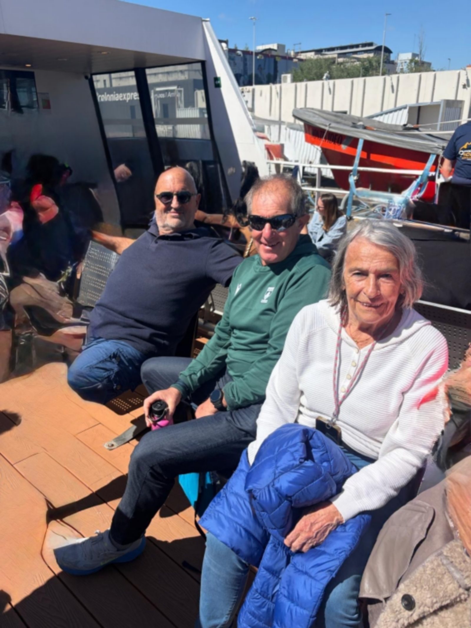 A bord du ferry pour traverser le rio "de la plata"