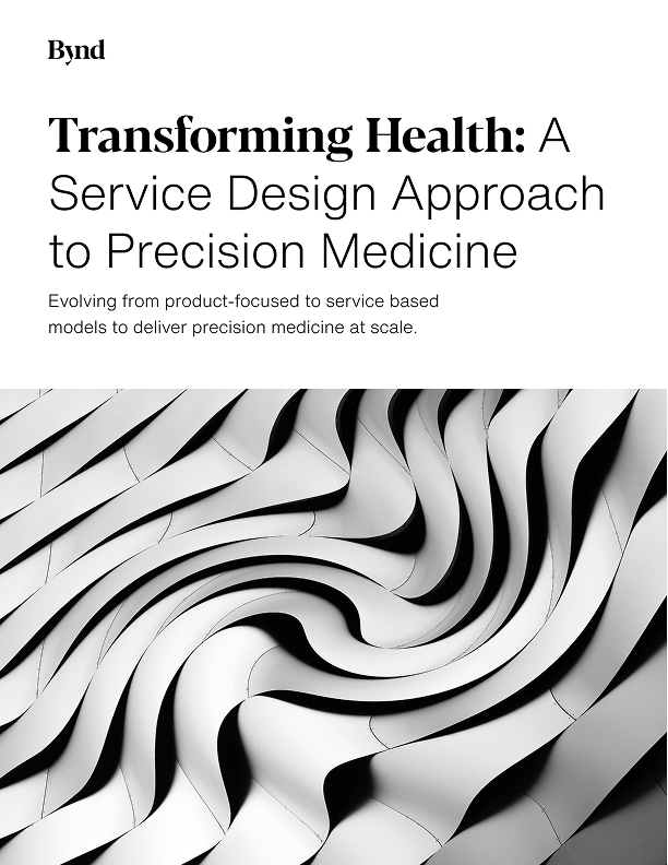 Cover of the "Transforming Health" report