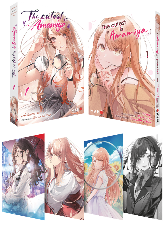 The Cutest is Amamiya - Pack découverte (manga + Ln + 4 ex libris)
