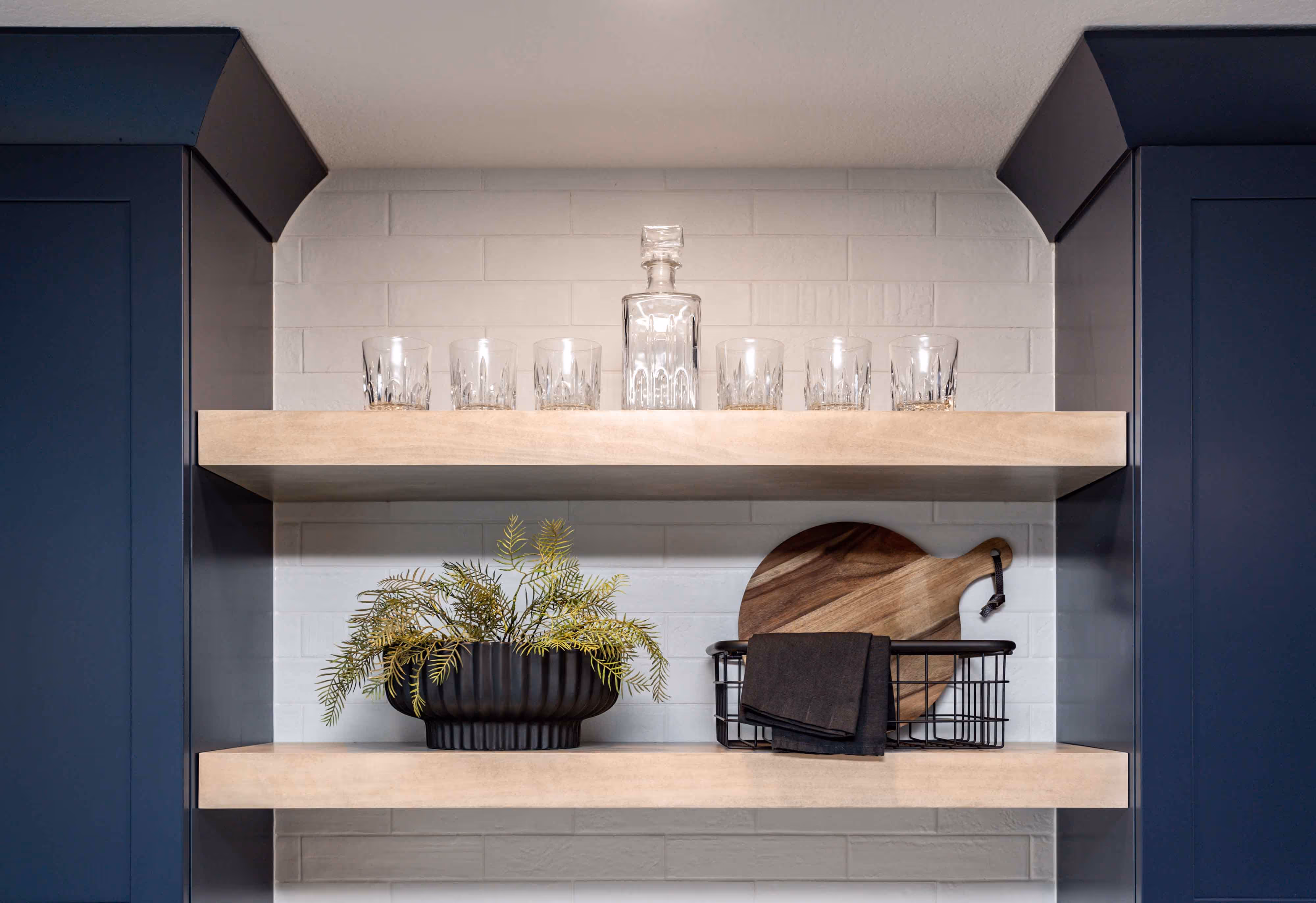 An orderly shelf