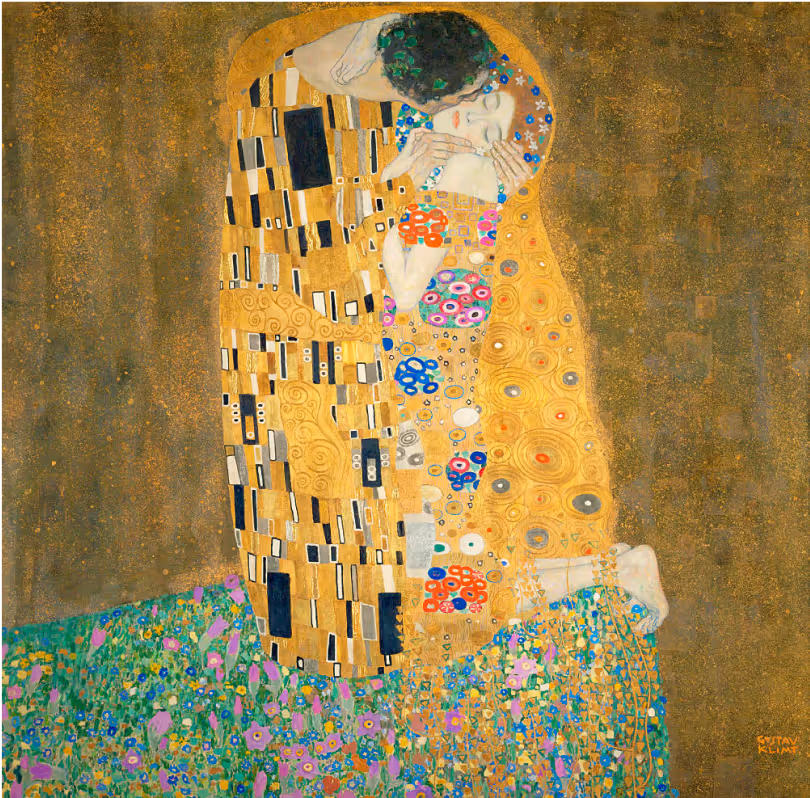 Gustav Klimt's "The Kiss"