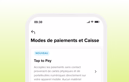 Modes de paiement et de caisse