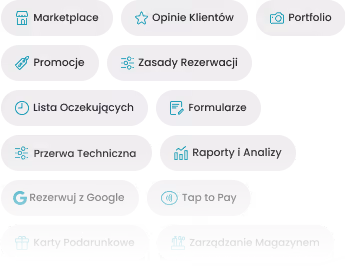 Zestawienie wszystkich funkcji Booksy Biz dla salonów i gabinetów