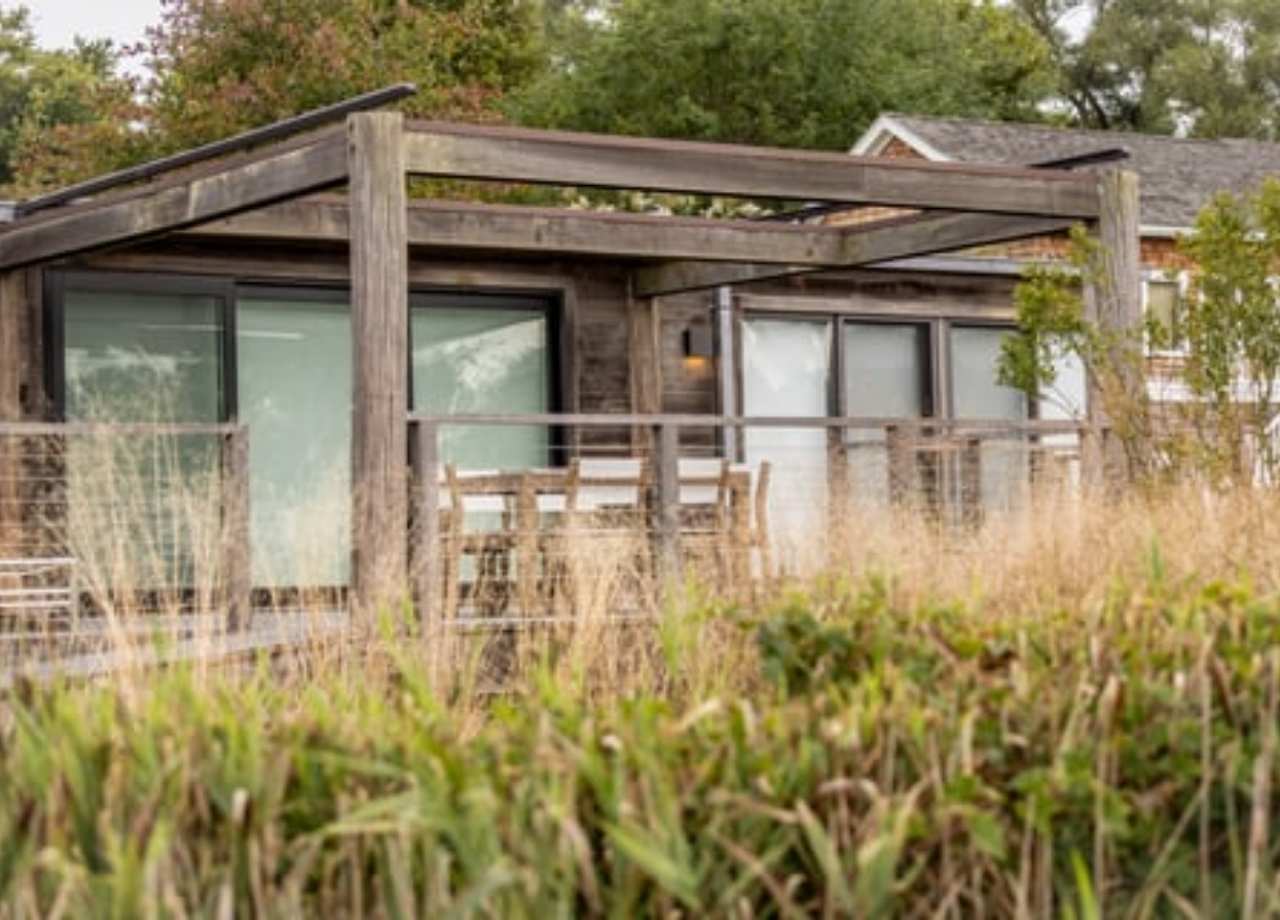 private outdoor living space in Hamptons