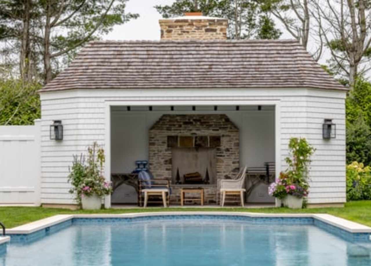 private outdoor living space in Hamptons