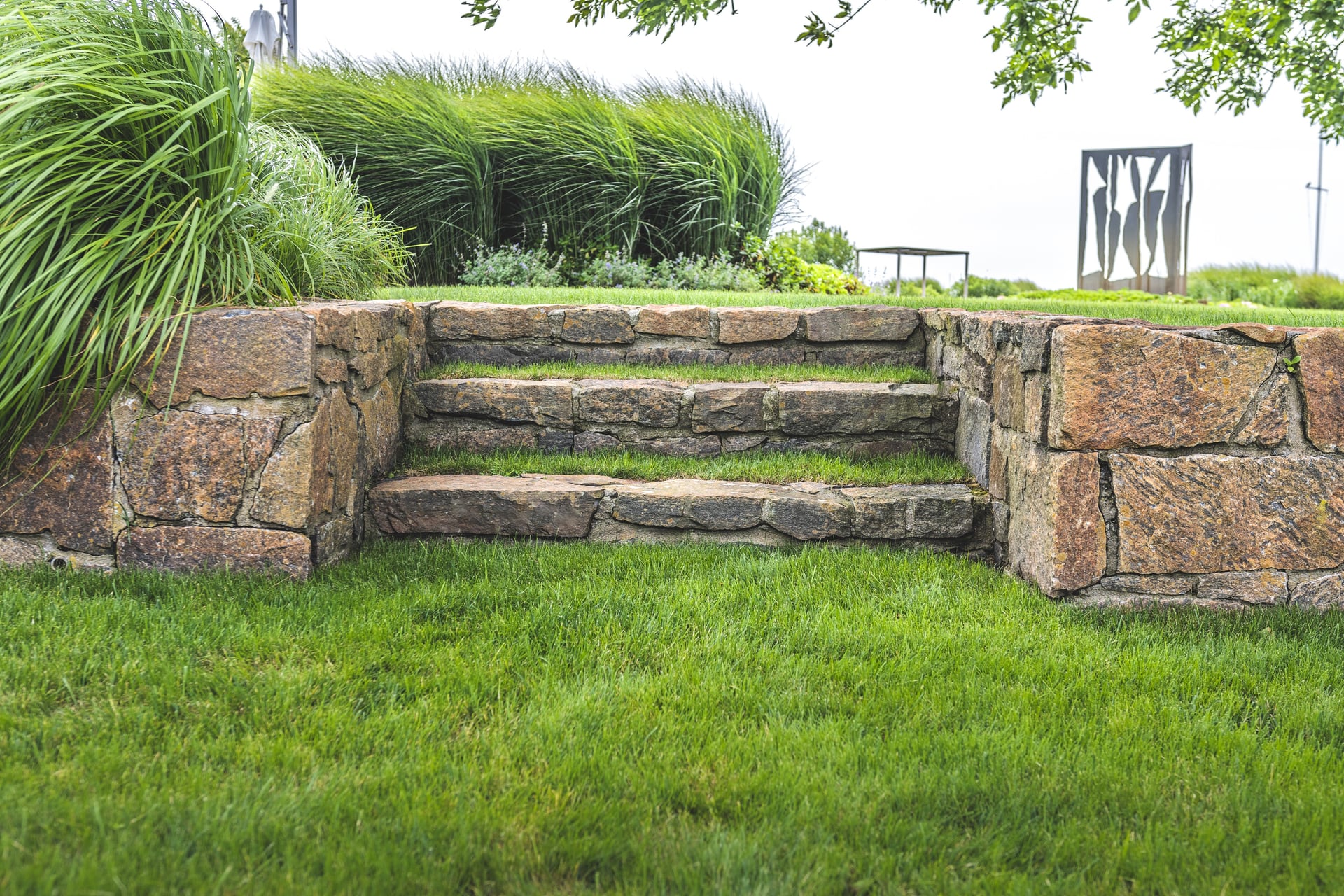 sloped landscaping
