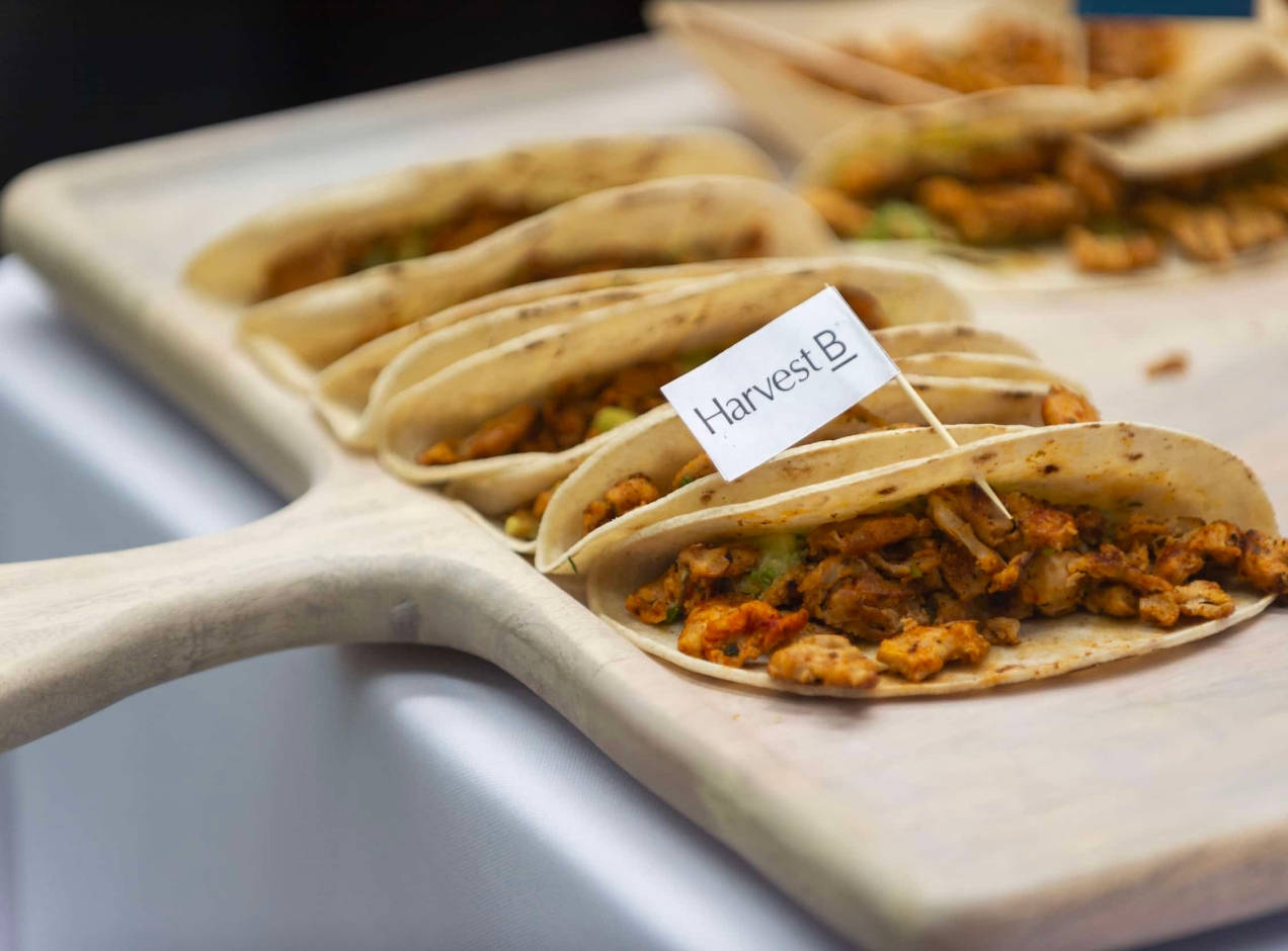 Tacos made with Harvest B protein