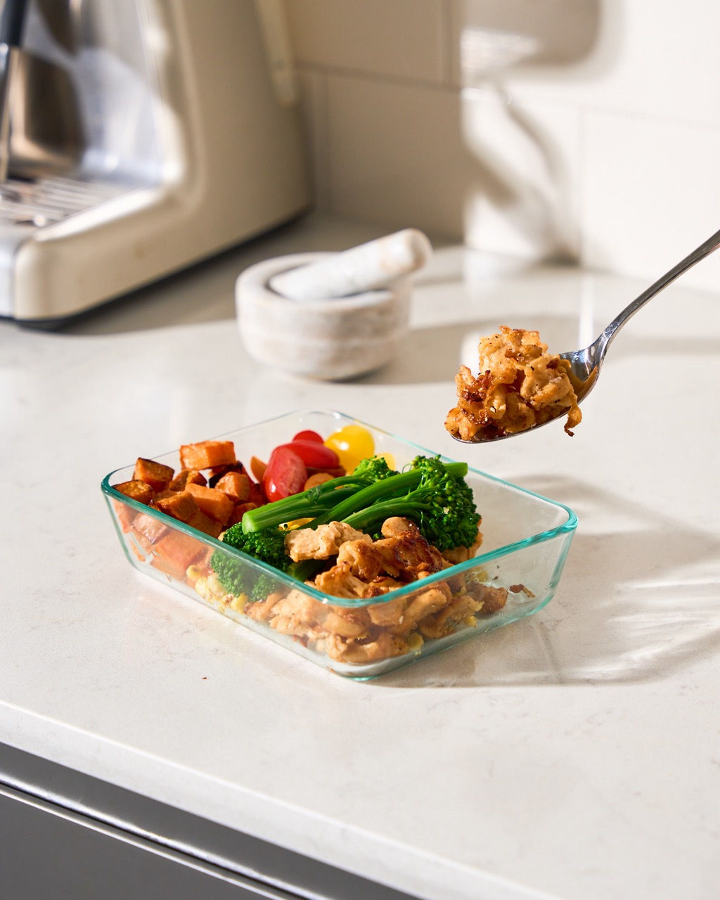 Teriyaki Chicken Meal Prep made with Harvest B protein