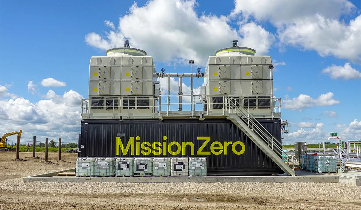 Direct air capture system at Deep Sky site.
