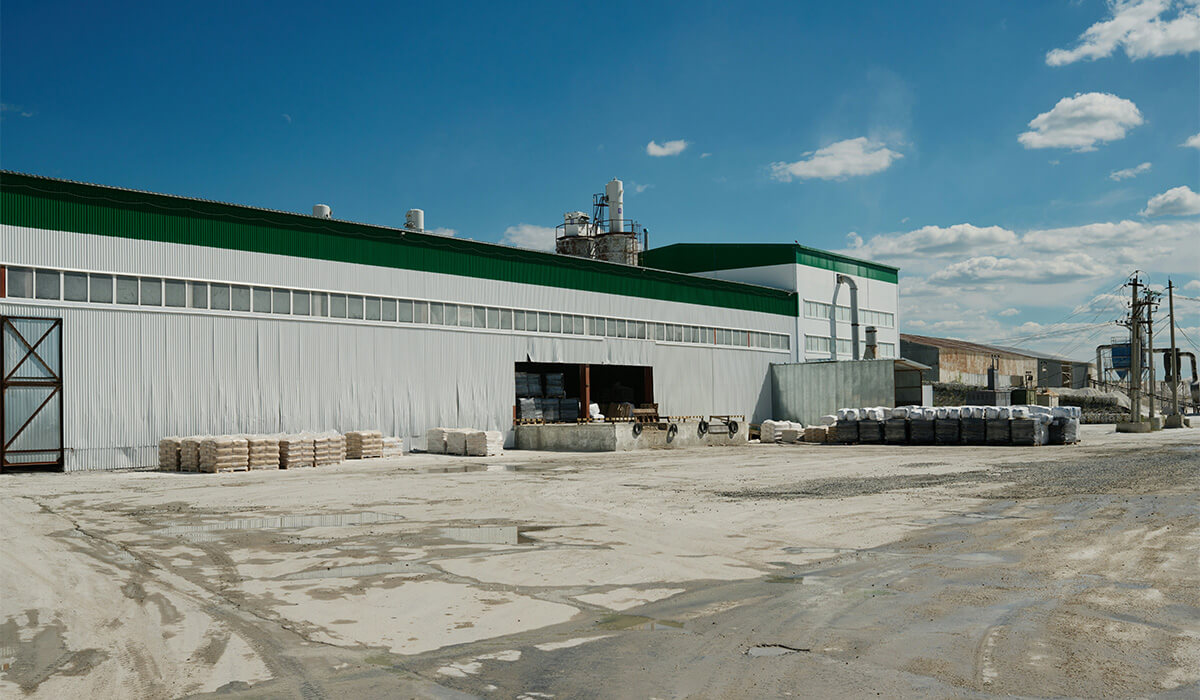 Industrial factory site.