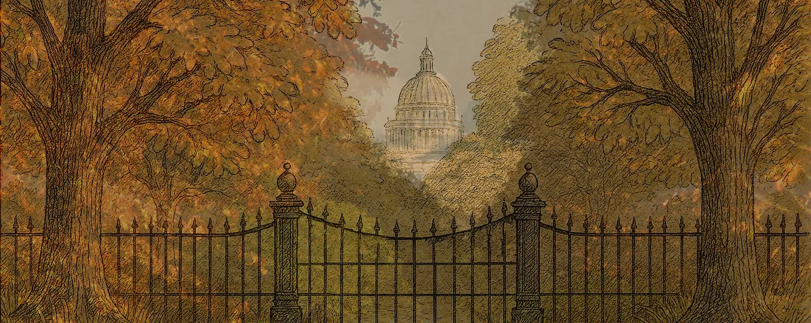 Illustration of a protected countryside view