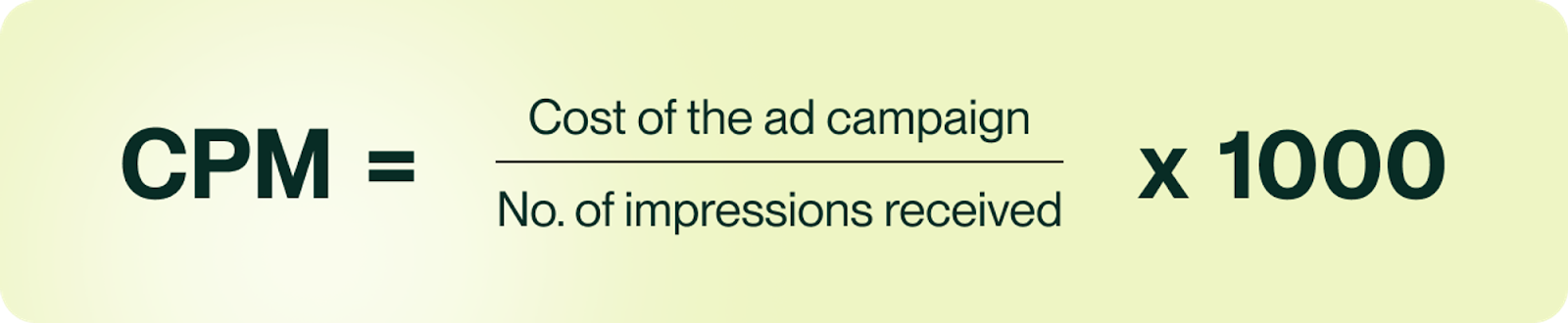 CPM formula