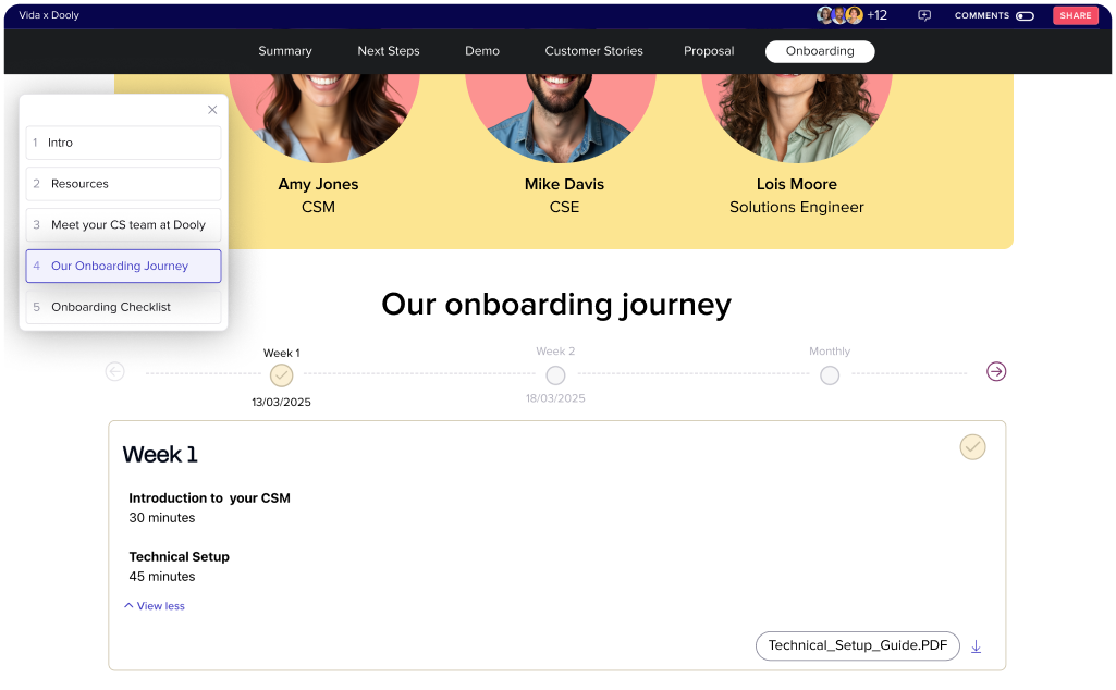 Onboard quicker with customer collaboration