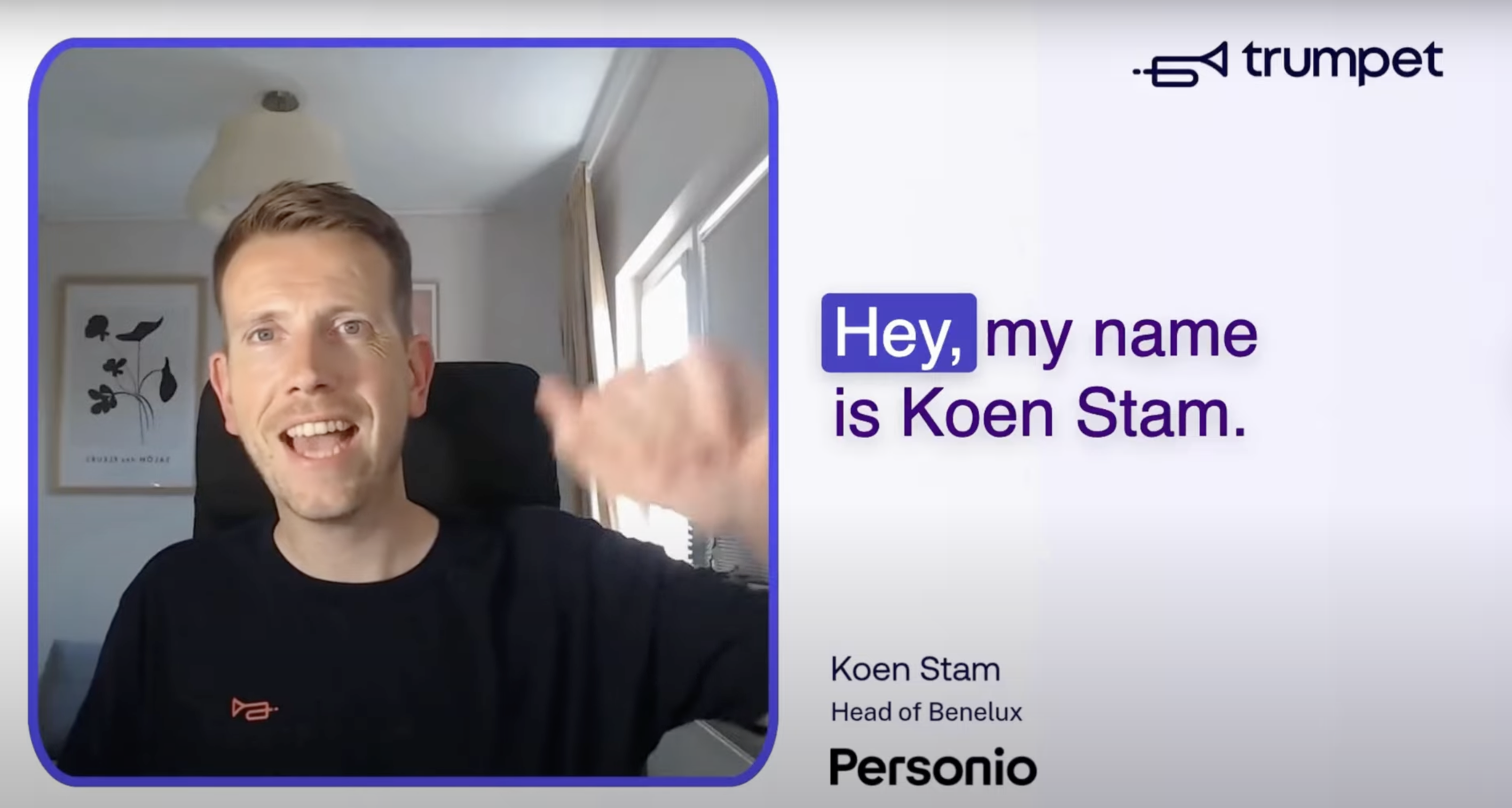 Why Personio’s Benelux team embraced trumpet for async selling