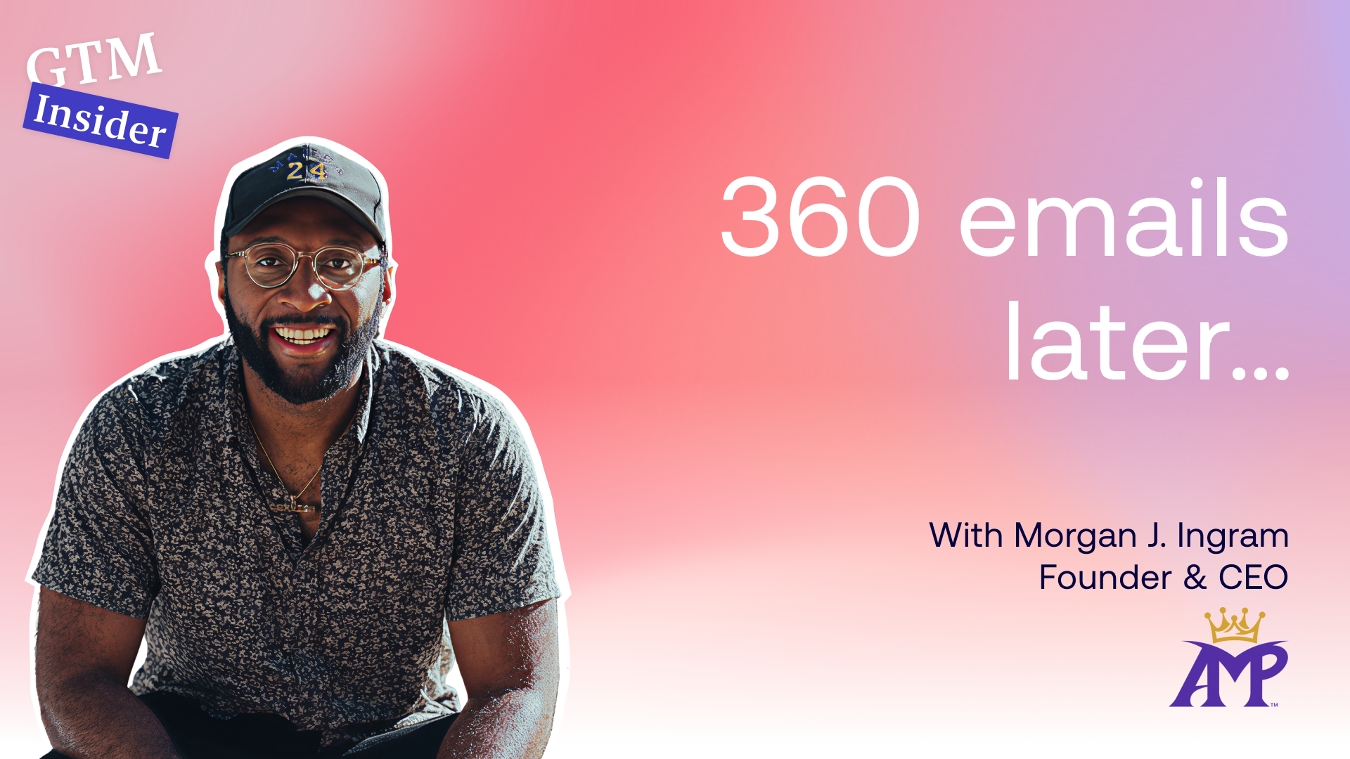 We caught up with Morgan J. Ingram, Founder & CEO of AMP Social, and the message was clear: your buyer doesn’t want to be a buyer.