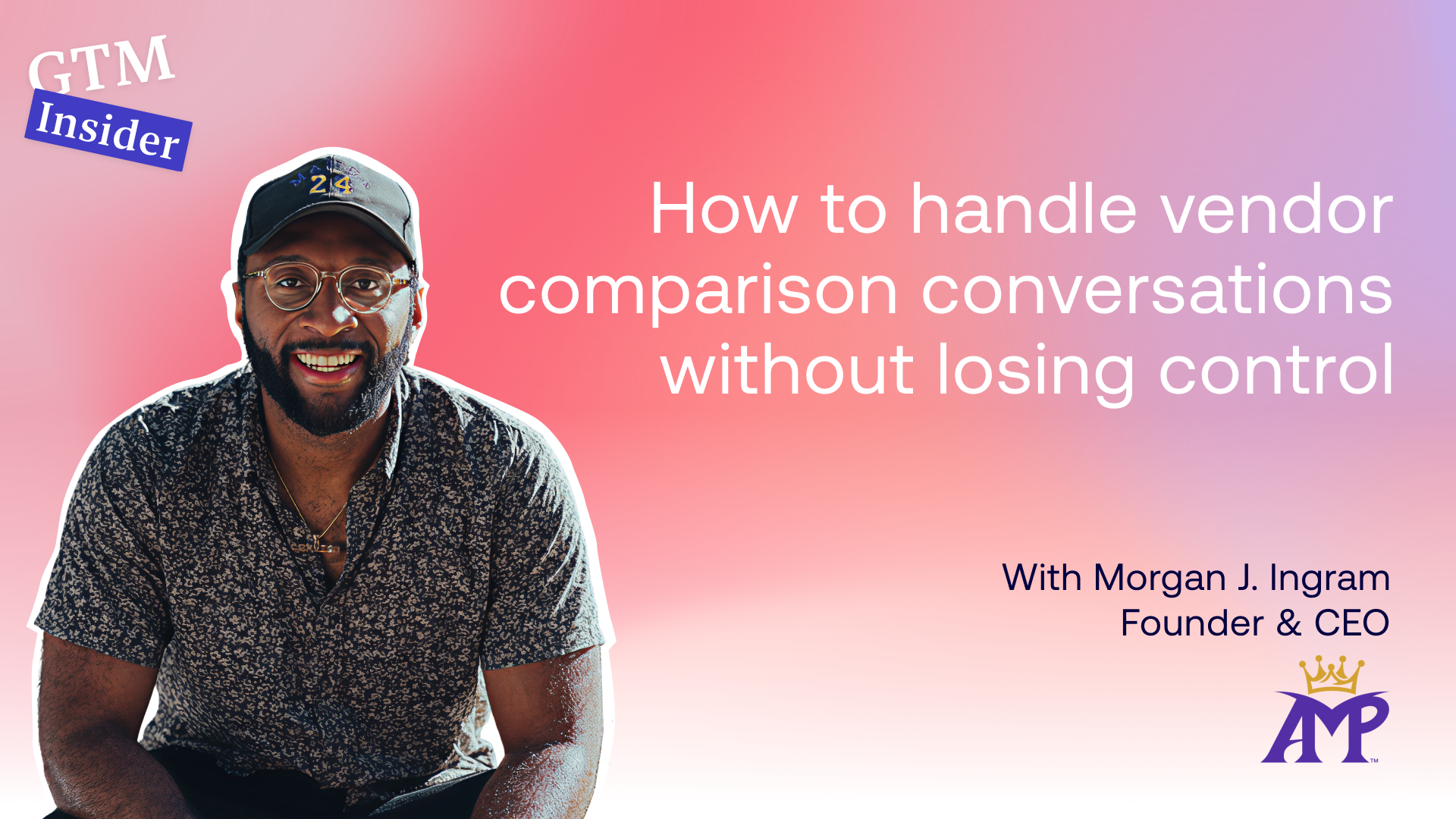 We caught up with Morgan J. Ingram, Founder & CEO of AMP Social to talk about sales. 