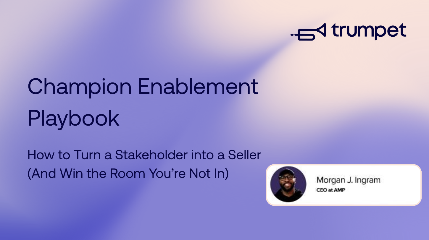 Champion Enablement Playbook By Morgan J Ingram