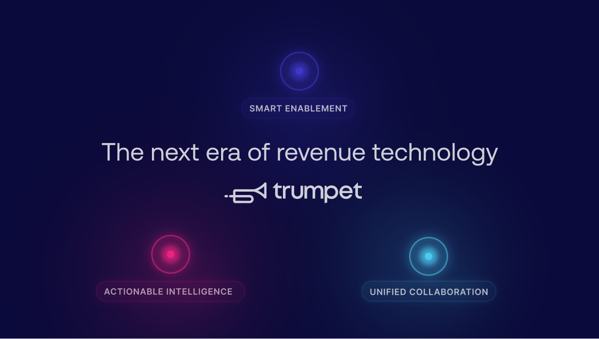 Discover how four decades of sales innovation - from CRMs to enablement to AI, have shaped the next era of revenue technology. Learn how trumpet is redefining the future of go-to-market with Intelligent Revenue Collaboration, connecting enablement, intelligence, and collaboration into one unified layer.