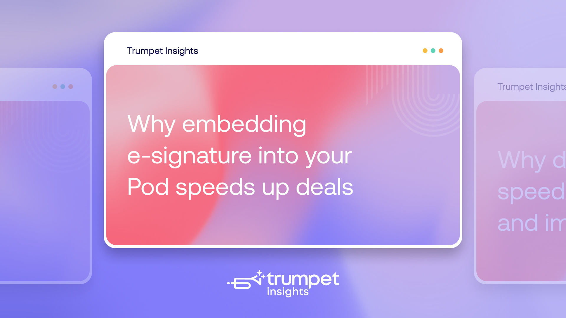 Pods with embedded e-signature tools speed up the sales cycle by 23% by removing delays between steps.Keeping proposal, context, and signing in one place reduces friction and keeps momentum in the deal.Embedding contracts supports multi-threading by making it easier for stakeholders to review and share internally.