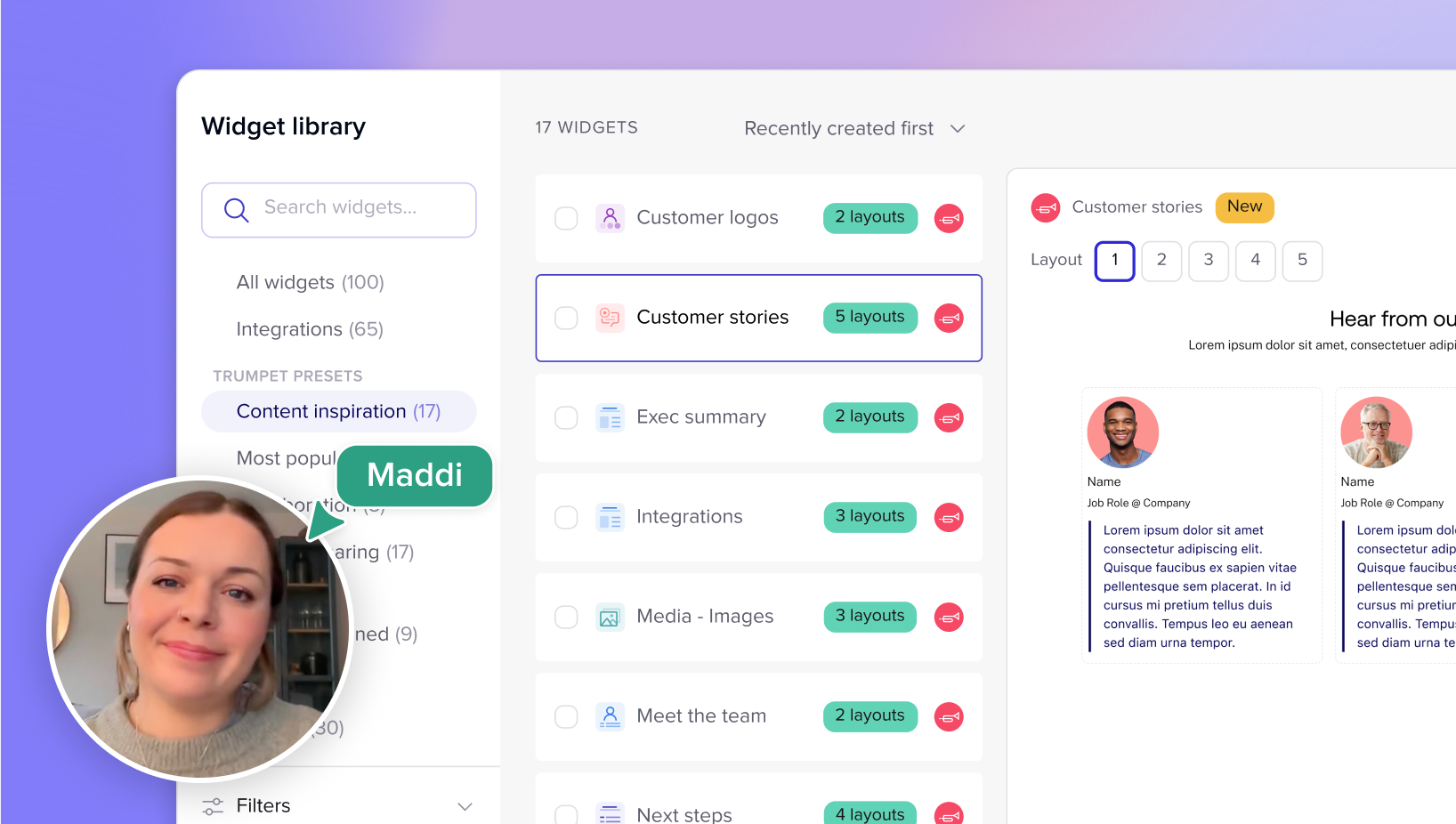 We just made building Pods 10x easier. See what’s new with our trumpet Widgets