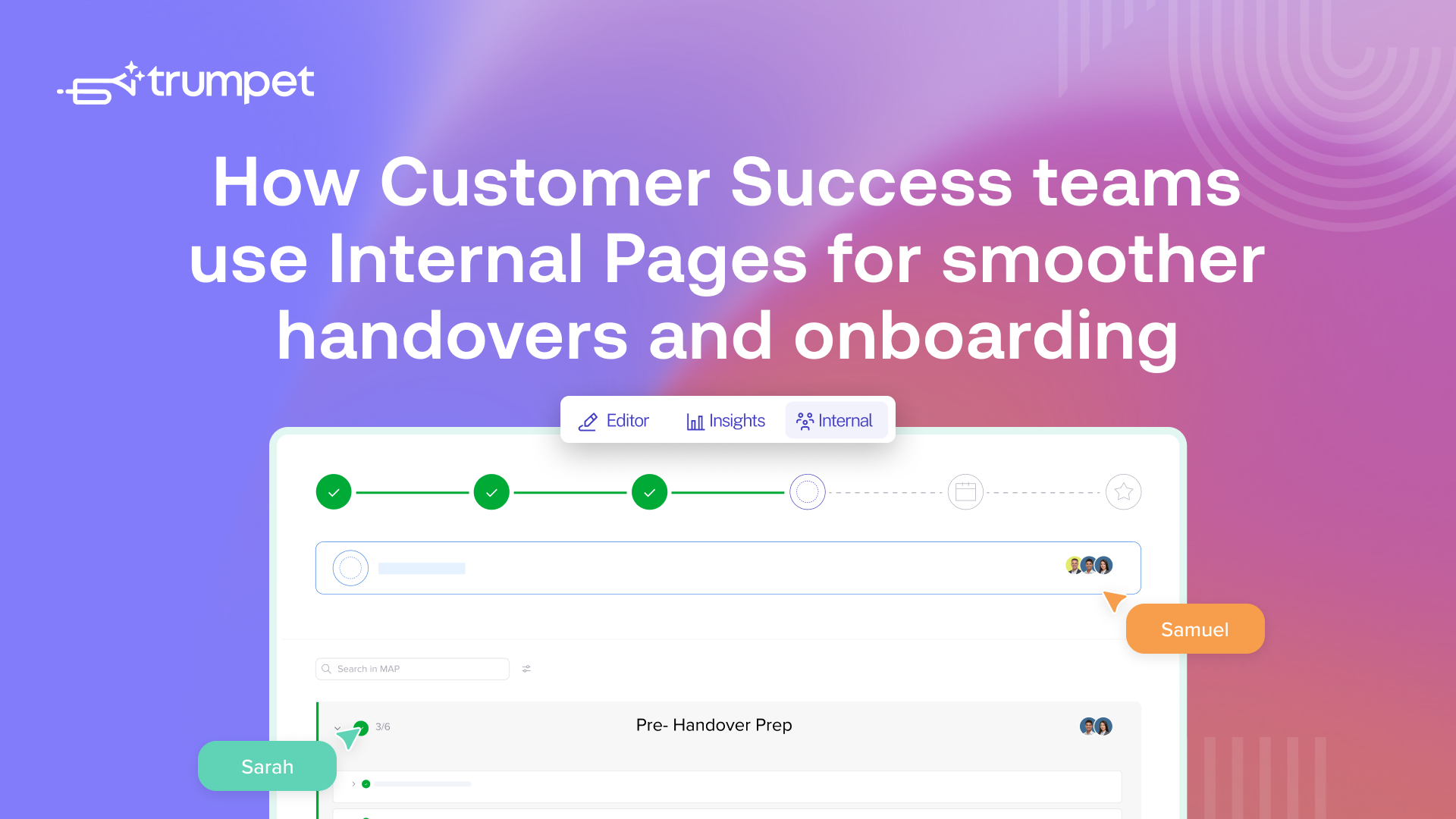 How Customer Success teams use Internal Pages for smoother handovers and onboarding
