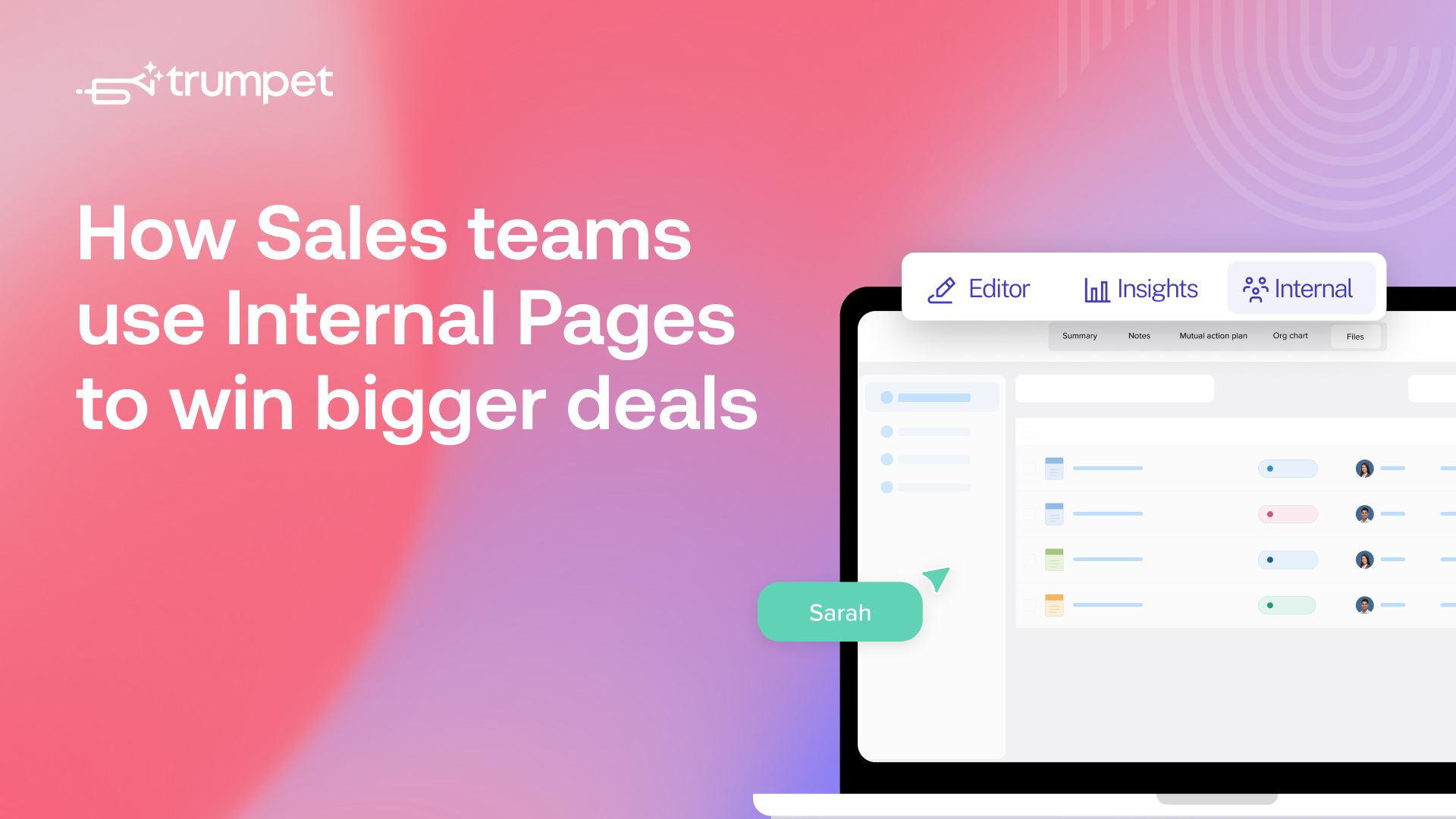 How Sales teams use Internal Pages to win bigger deals