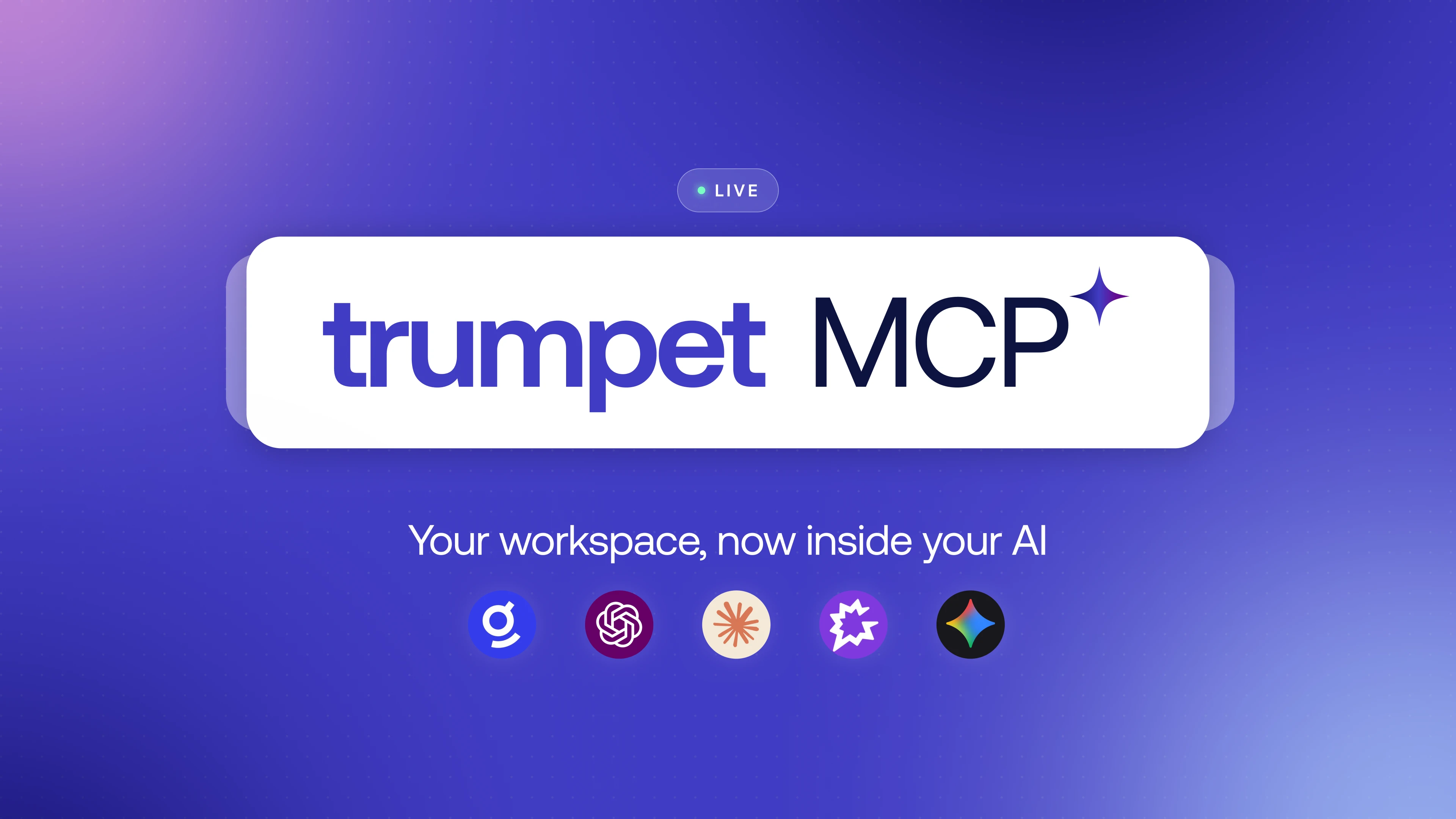 Trumpet's new MCP server brings your entire workspace into Claude, ChatGPT, Glean, Gong, and Gemini. Build Pods, analyse engagement and diagnose deal risk in your AI.