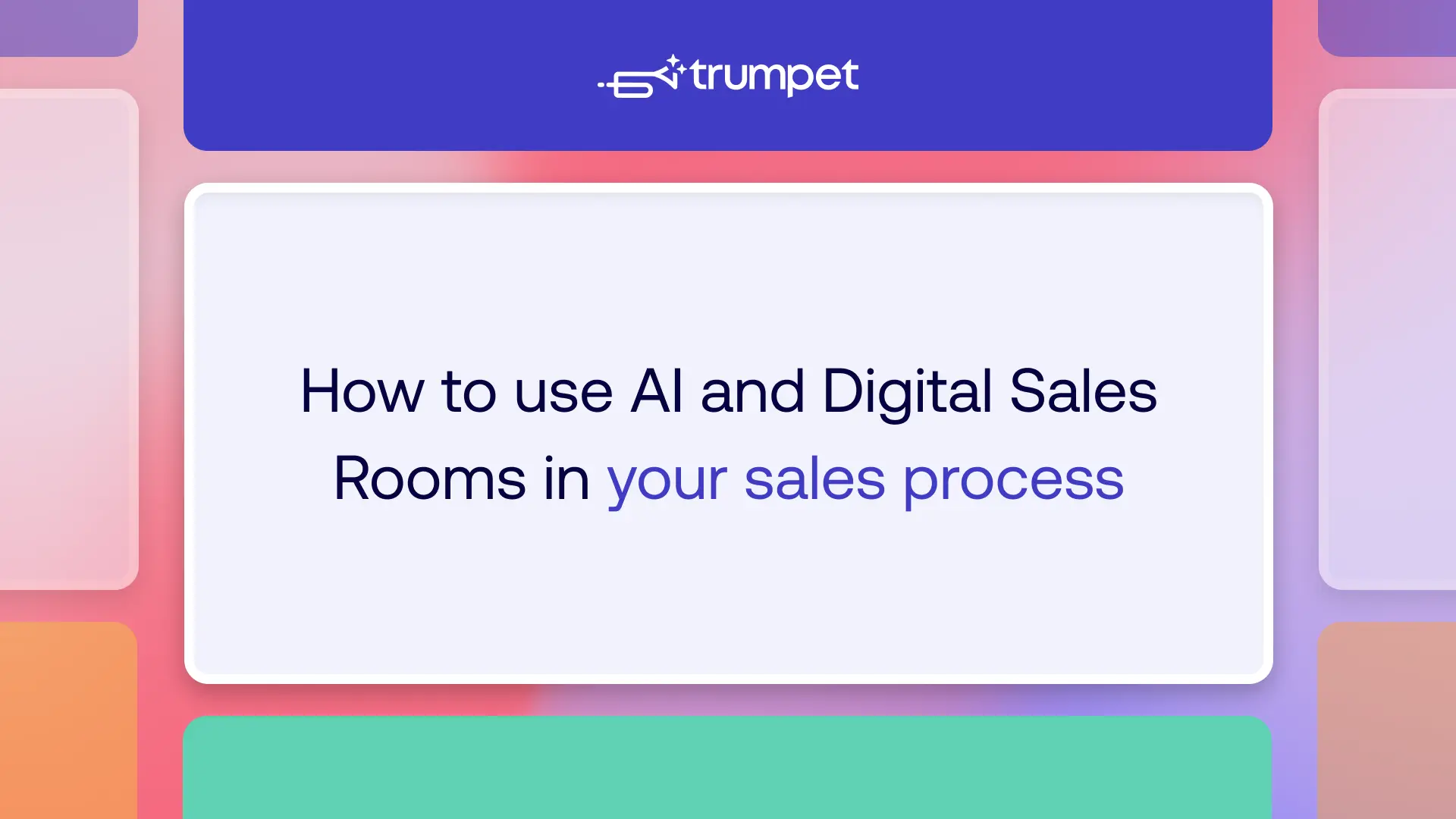 Most AI in sales is applied to the seller's workflow. The bigger opportunity is in the buyer journey itself. Digital Sales Rooms create the shared buyer-facing workspace where AI can have the most impact, helping reps build better rooms faster, personalising content for each stakeholder, turning engagement data into deal intelligence, and keeping both sides coordinated through Mutual Action Plans. For mid-market and enterprise SaaS teams, the combination of AI and Digital Sales Rooms represents a shift from opinion-led to behaviour-led deal management. The teams that build their buyer experience around this infrastructure will have a structural advantage in complex, multi-stakeholder sales.