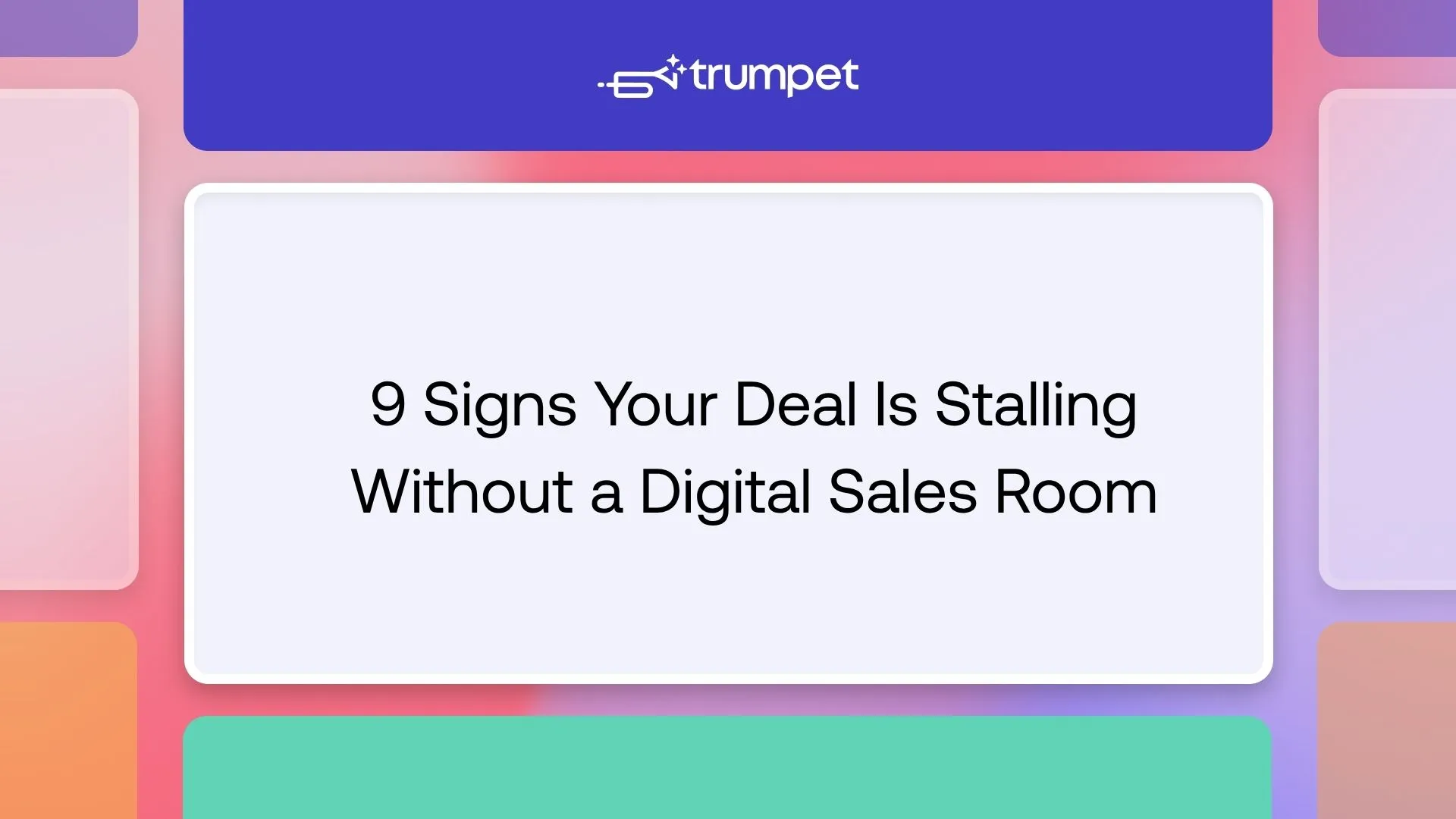 Many B2B deals do not stall because of product fit or poor sales execution. They slow down because buyer communication fragments across email threads, stakeholders lose context, and information is scattered across attachments, meeting recordings, and shared drives. Here are nine signs your sales process may be missing the workflows that a Digital Sales Room provides.