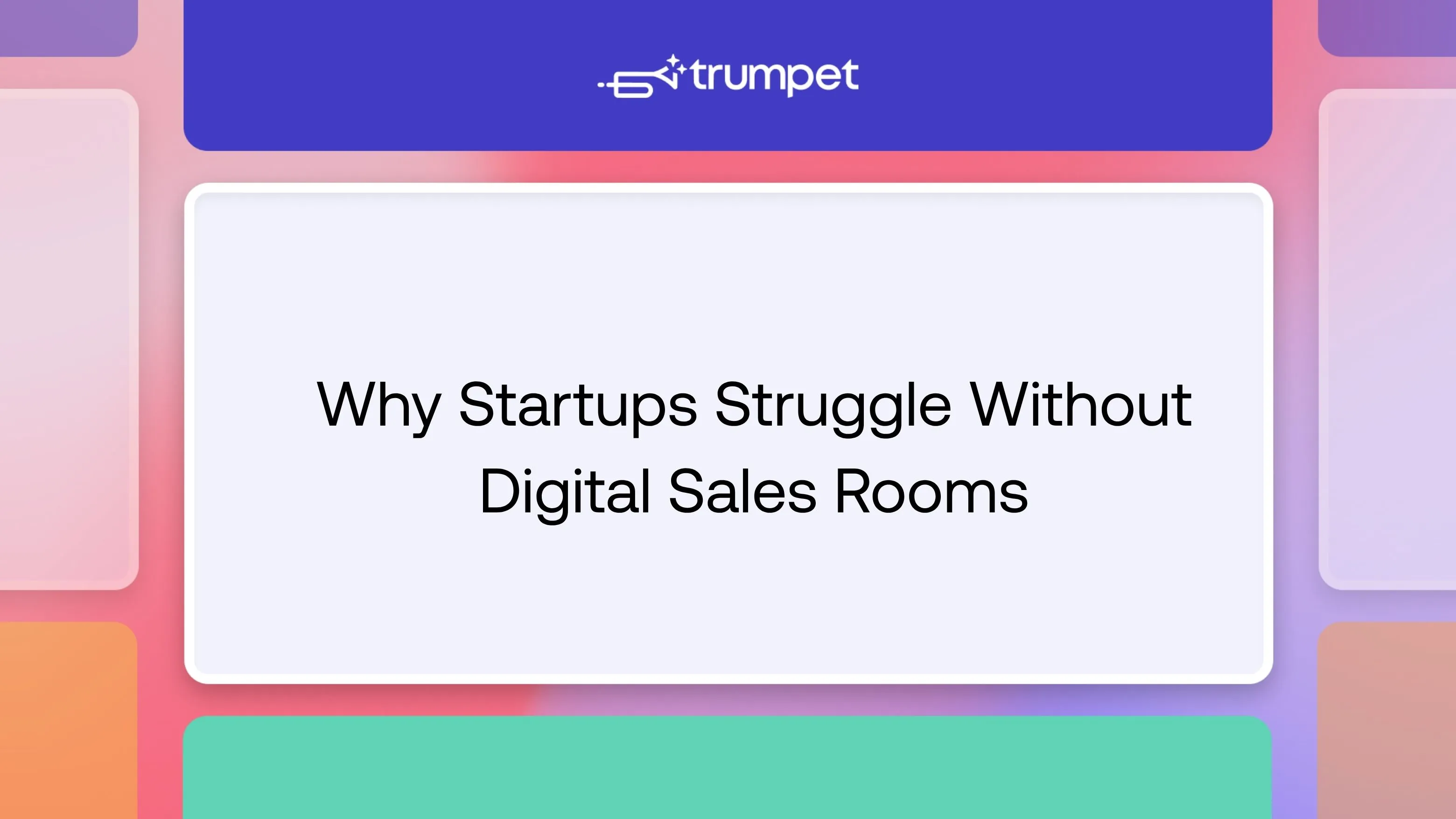 As startups grow, sales become more complex and information quickly becomes fragmented across emails, documents, and different systems. This guide explains how Digital Sales Rooms help startup revenue teams improve buyer collaboration, maintain sales process visibility, and create a more consistent buying experience as they scale, while showing how trumpet brings those capabilities together in one buyer-facing workspace.