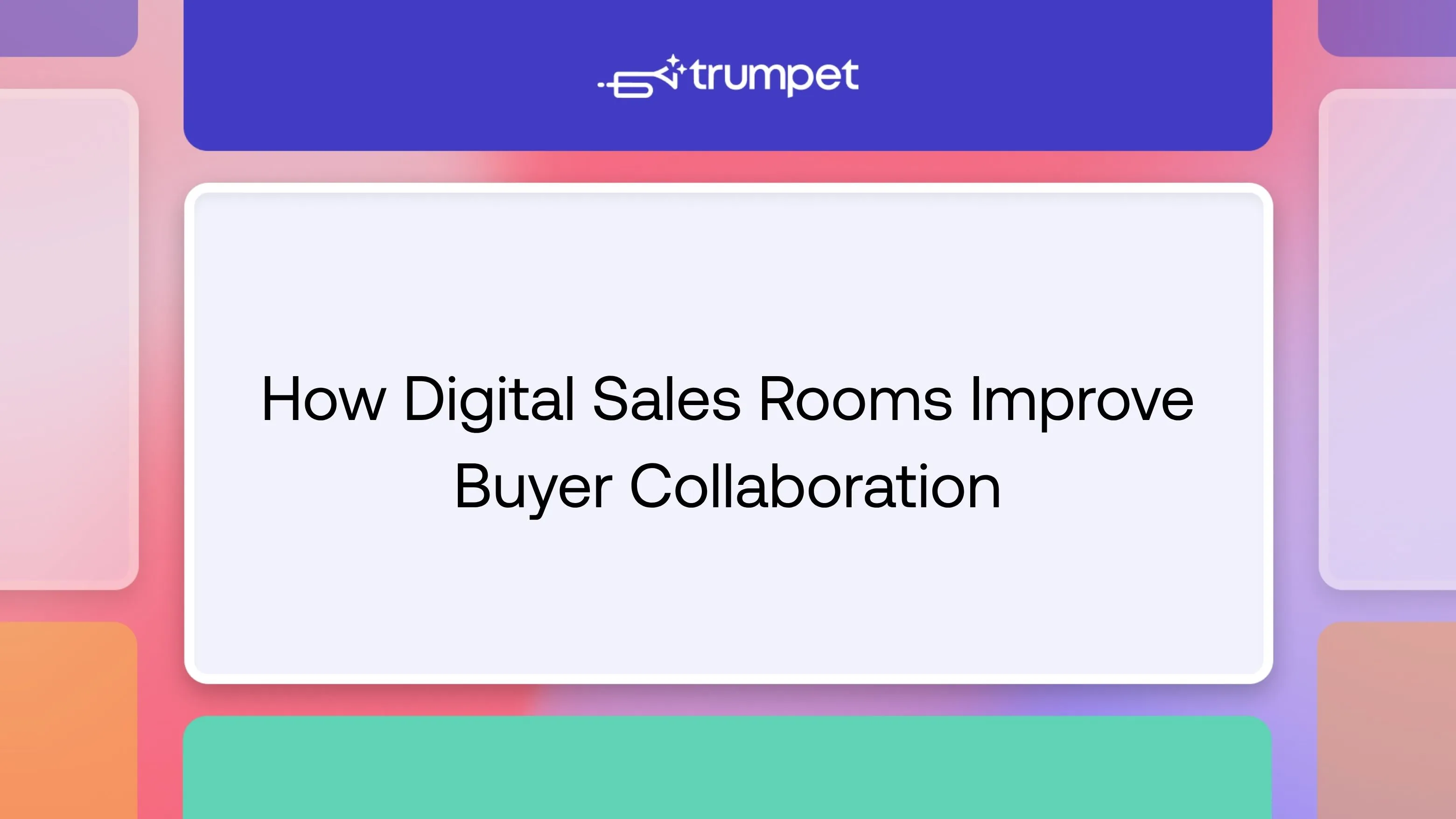 Buyer collaboration is strongest when every stakeholder has access to the same information, understands the decision process, and knows what needs to happen next. Digital Sales Rooms provide that shared environment, helping revenue teams reduce buying friction, improve stakeholder alignment, and manage complex B2B deals with greater visibility from discovery through to customer success. Trumpet combines personalised Pods, Mutual Action Plans, stakeholder engagement analytics, AI-powered personalisation, CRM integrations, and sales-to-customer-success continuity in one platform, and is ranked number one for Digital Sales Rooms globally on G2.
