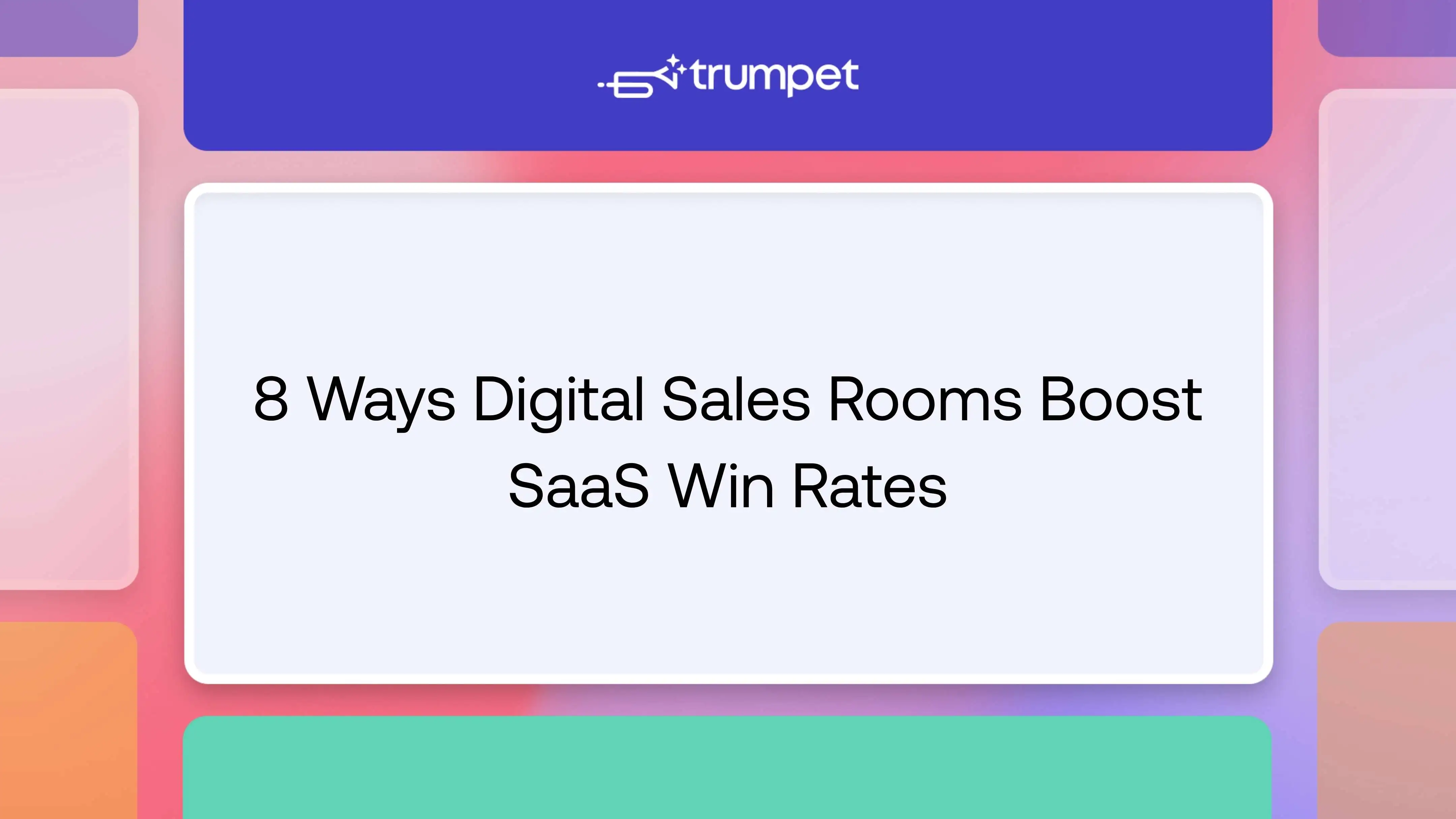 Digital Sales Rooms improve the operating conditions that support stronger SaaS win rates by helping buying committees stay engaged, reducing coordination gaps, improving stakeholder engagement, and giving sellers better visibility into deal momentum. Rather than guaranteeing success, they create a more structured buying experience that helps mid-market SaaS teams manage complex deals more effectively from discovery through onboarding, with trumpet providing a practical example of this approach in one buyer-facing platform.