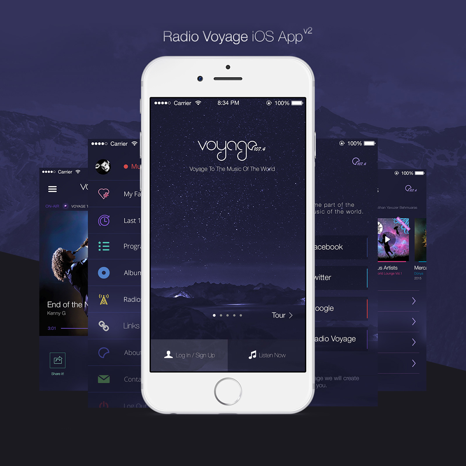 Radio Voyage Mobile App (UI/UX)