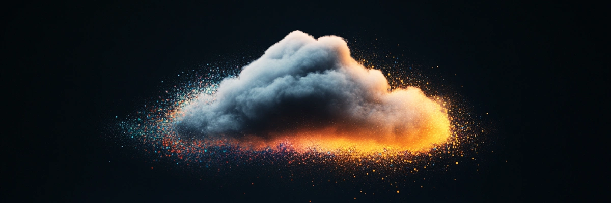 Gorgeous light emanating from a cloud, created by Houston's best web design agency Nimbus Media