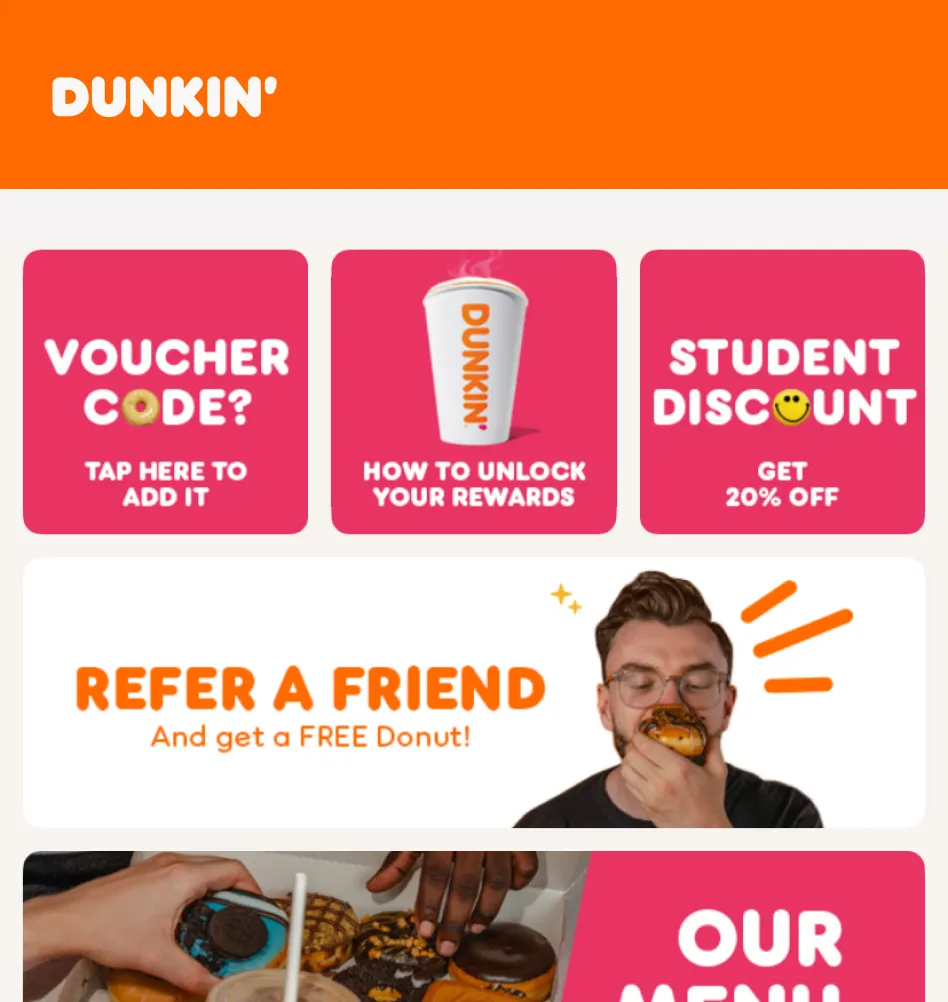 Creams promotions in app
