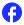 Ícone do Facebook em fundo azul escuro.