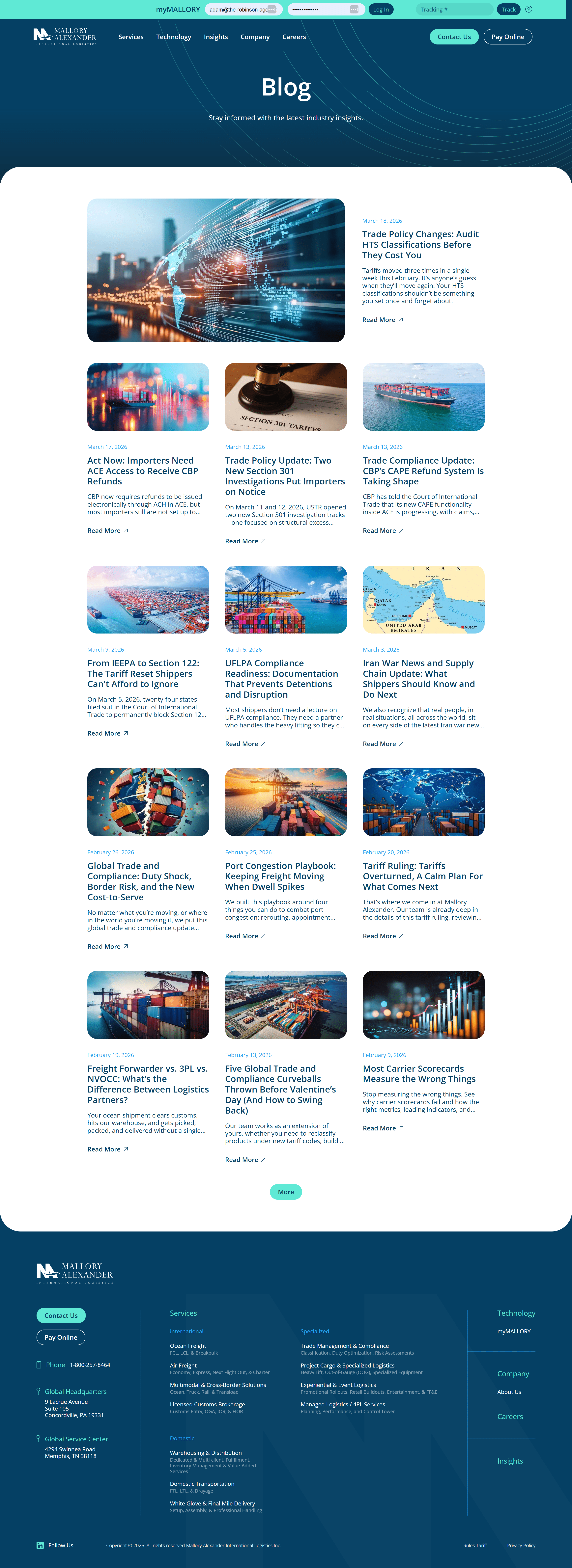 Mallory Alexander Blog