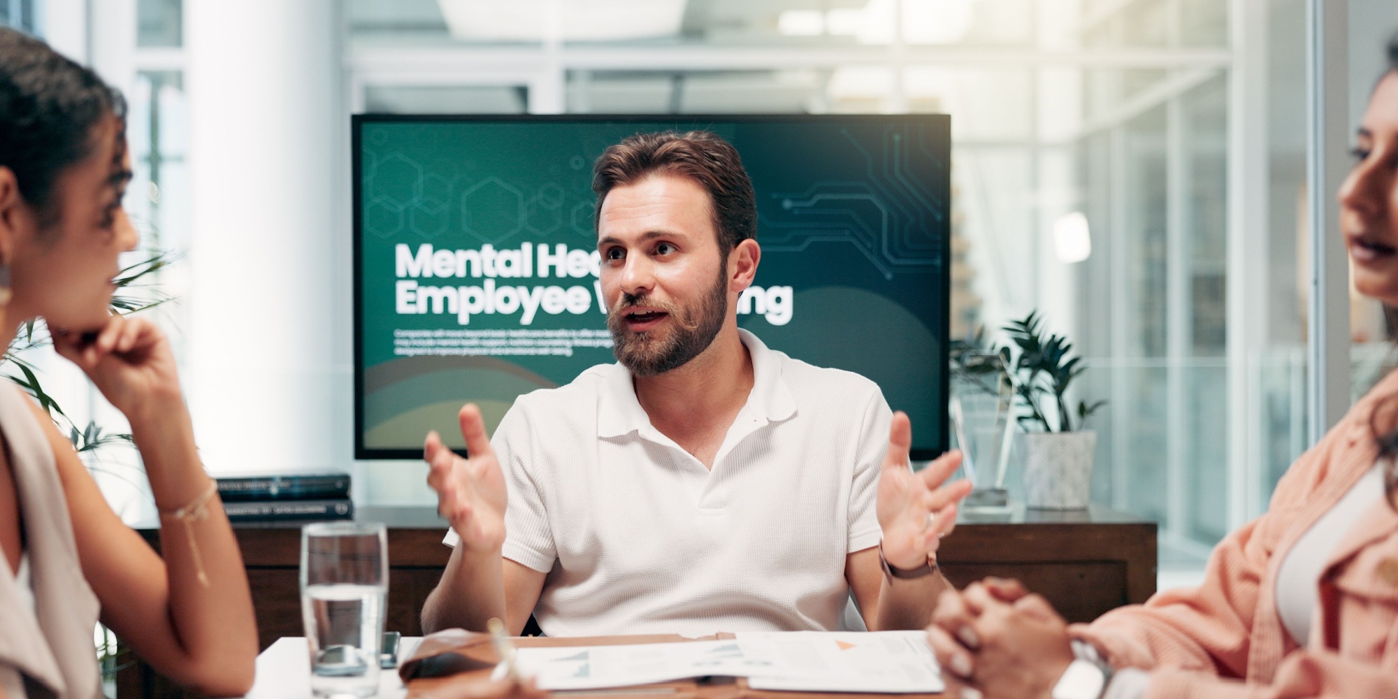 Person in a moment of readiness reaching out for mental health support