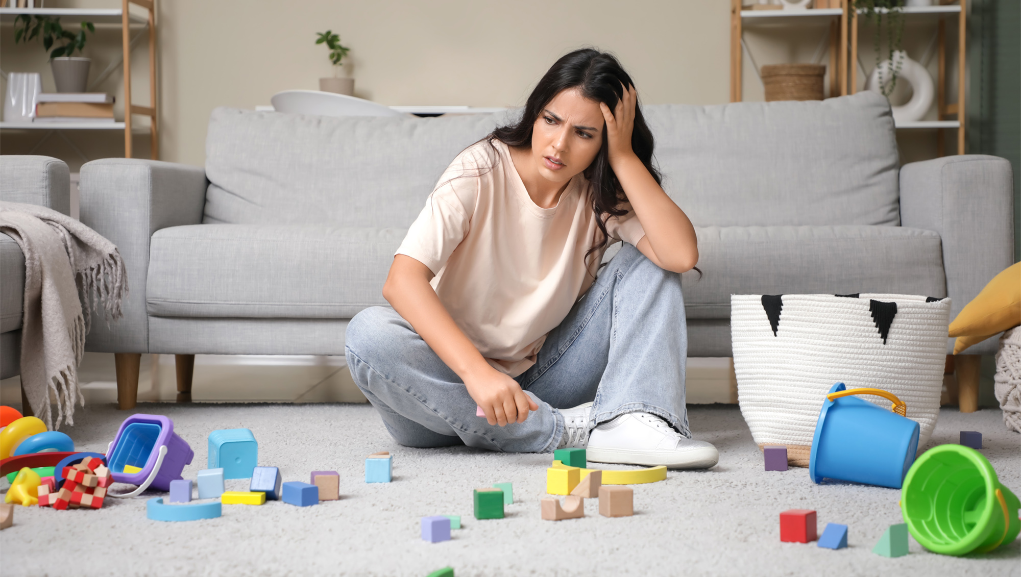 Person struggling to rest and disengage while carrying a high mental load