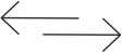 two arrows pointing away from each other left and right